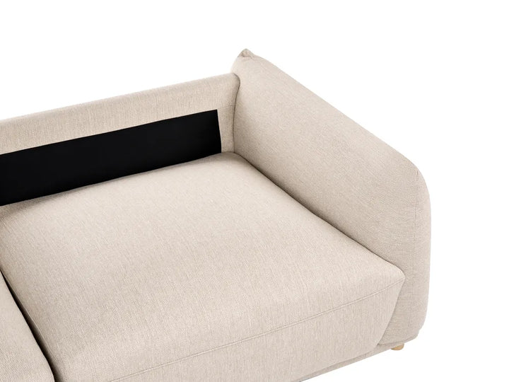 Sofa 3 Seater Fabric Beige Damika