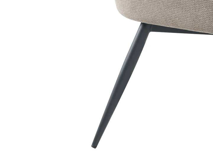 Dining Bench 2 Seater Fabric Taupe Aiydan
