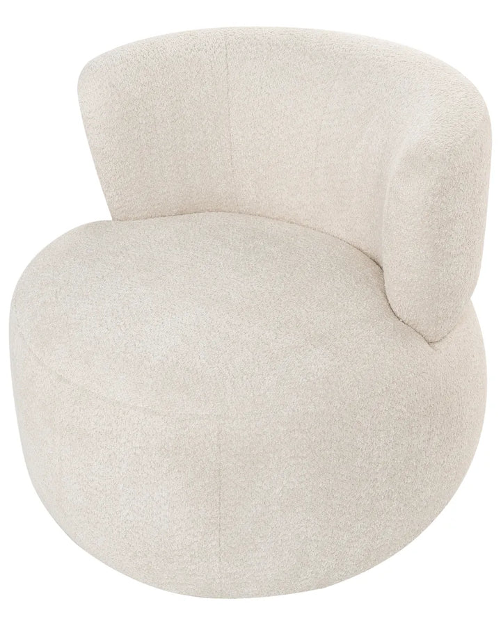 Armchair Chenille Light Beige Latiasha
