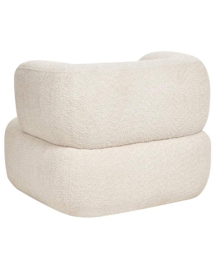 Armchair Chenille Light Beige Eaden