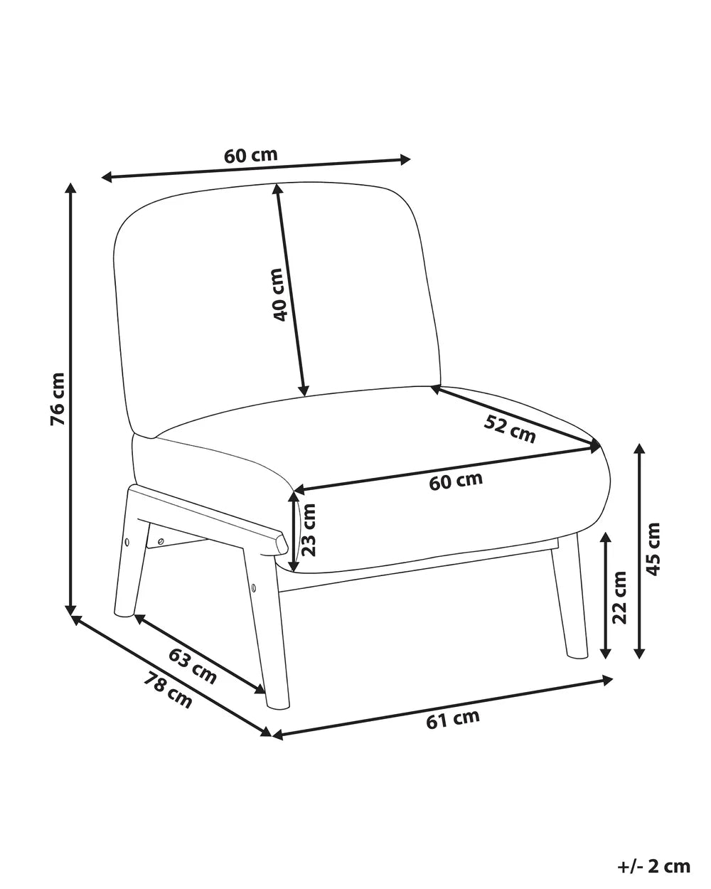 Armchair Boucle Off-White Alexz