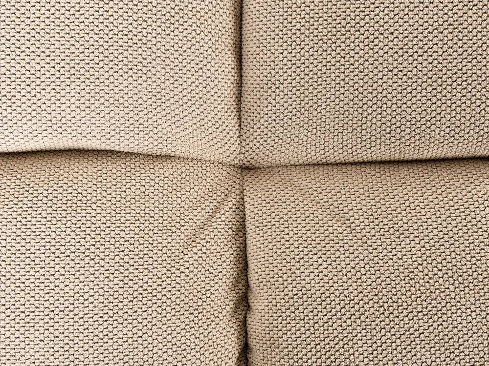Sofa Bed 3 Seater Fabric Light Brown Norelia