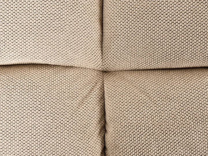 Sofa Bed 3 Seater Fabric Light Brown Norelia
