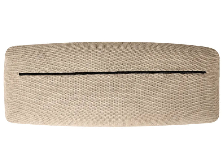 Sofa Bed 3 Seater Fabric Light Brown Norelia