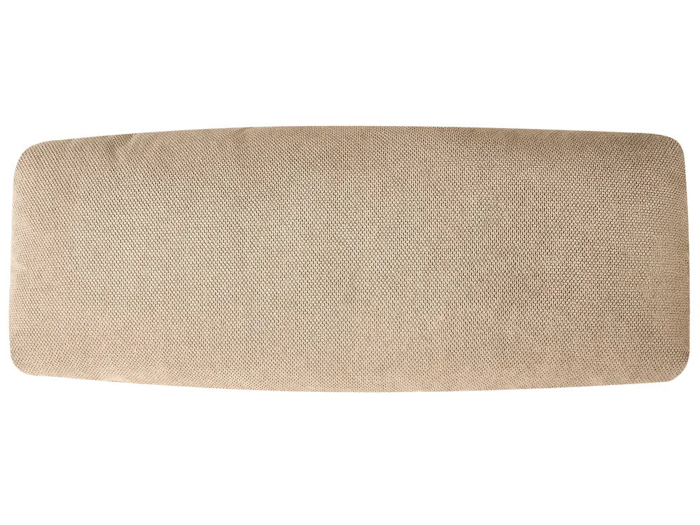 Sofa Bed 3 Seater Fabric Light Brown Norelia