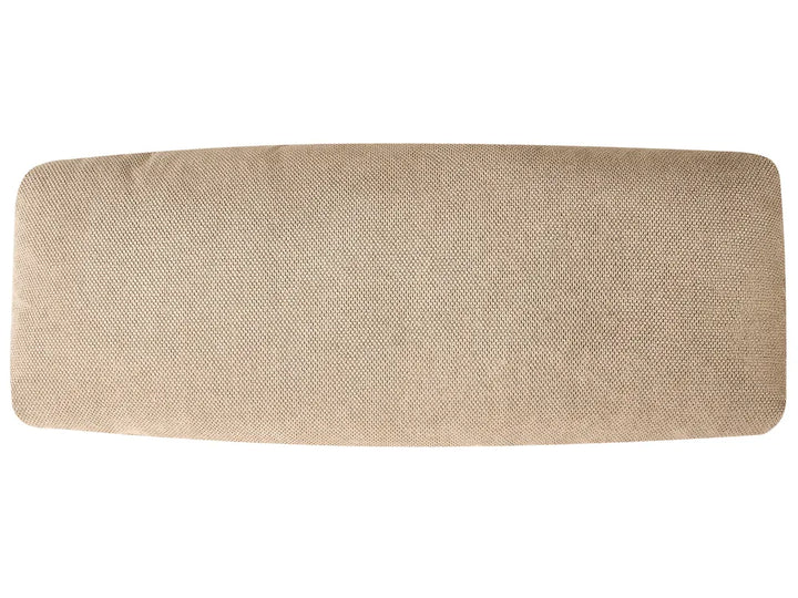 Sofa Bed 3 Seater Fabric Light Brown Norelia