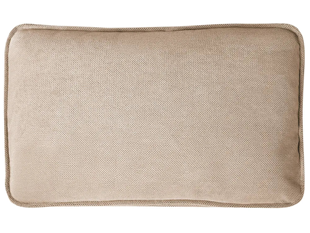 Sofa Bed 2 Seater Fabric Light Brown Robertas