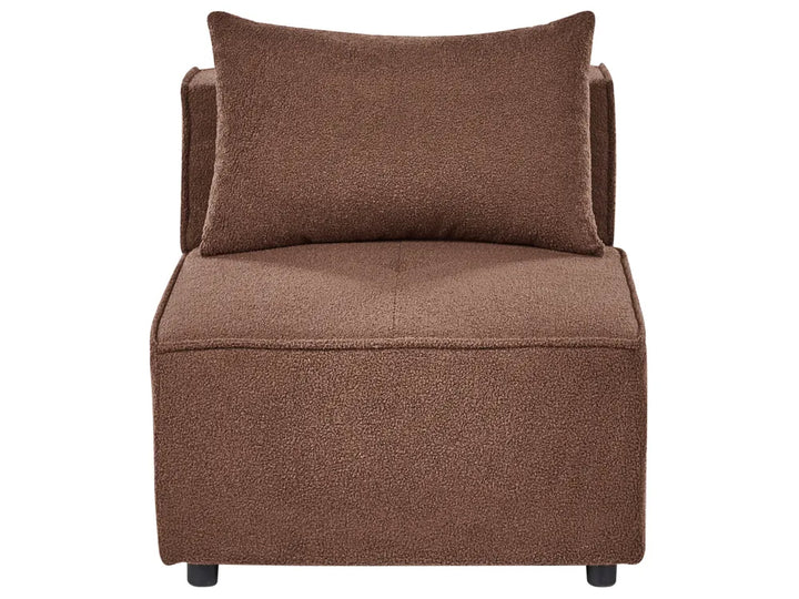 Modular U-Shape Sofa 8 Seater Brown Boucle Adalynn