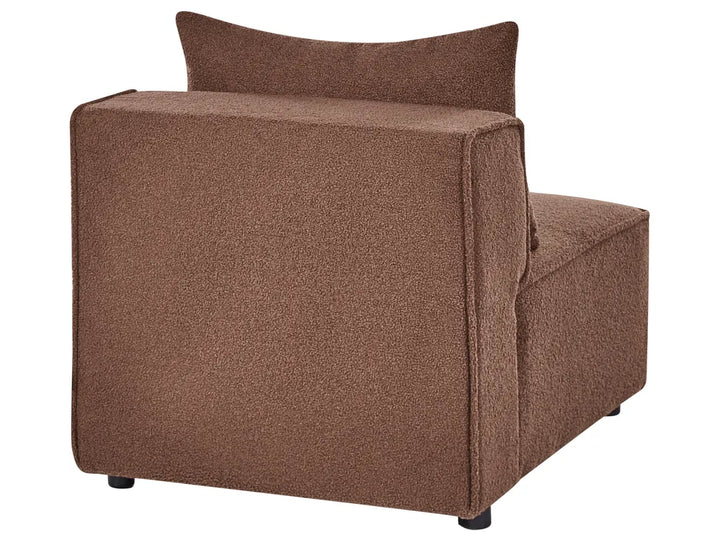 Modular Sofa 3 Seater Brown Boucle Adalynn