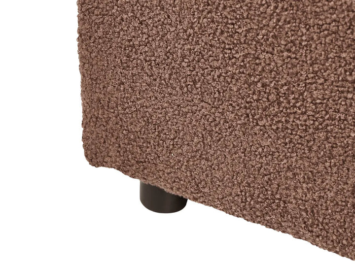Modular Sofa 3 Seater Brown Boucle Adalynn