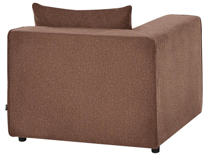 Modular Sofa 3 Seater Brown Boucle Adalynn