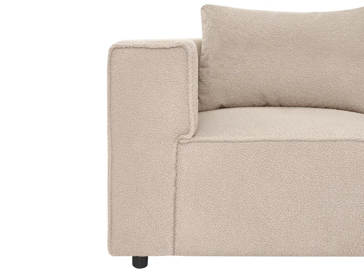 Modular Sofa 2 Seater Beige Boucle Adalynn