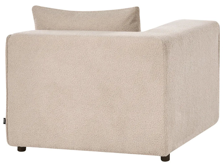 Modular Sofa 2 Seater Beige Boucle Adalynn