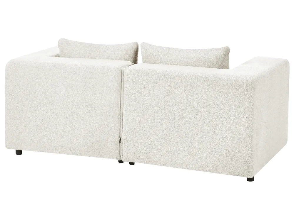 Modular Sofa 2 Seater Off-White Boucle Adalynn