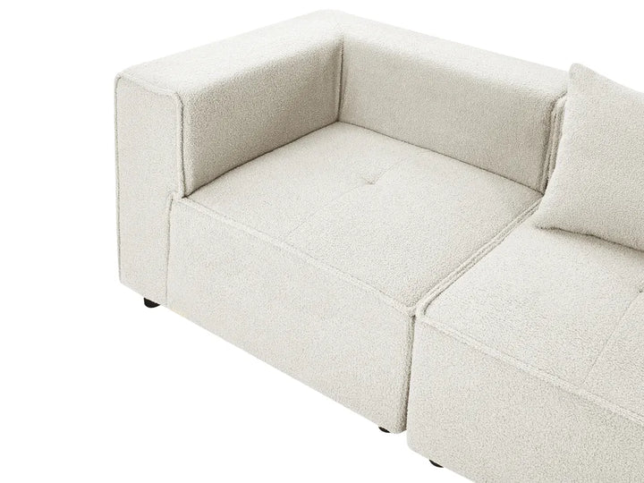 Modular Sofa 2 Seater Off-White Boucle Adalynn
