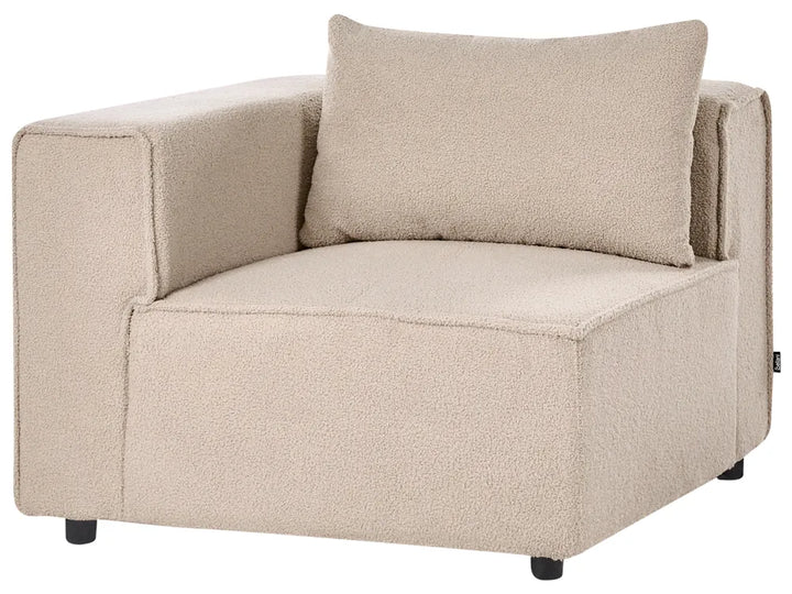 Corner Seat Beige Boucle Adalynn