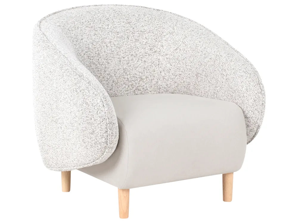 Living Room Set Fabric Light Beige Lamaya