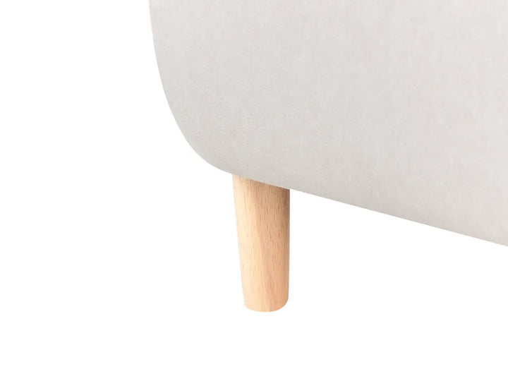 Living Room Set Fabric Light Beige Lamaya