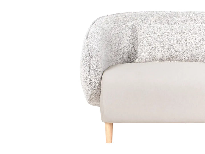 Living Room Set Fabric Light Beige Lamaya