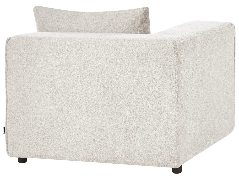 Corner Seat Off-White Boucle Adalynn
