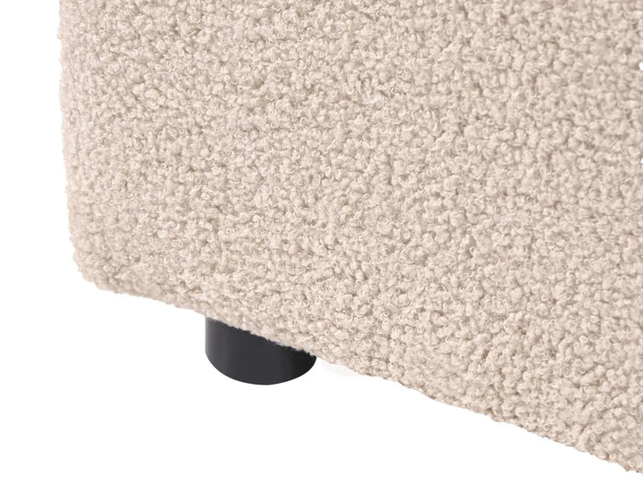 1-Seat Section Beige Boucle Adalynn