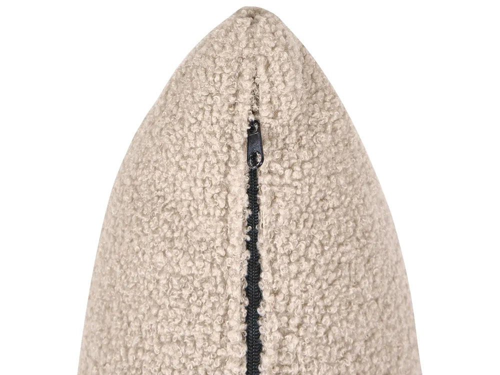 1-Seat Section Beige Boucle Adalynn