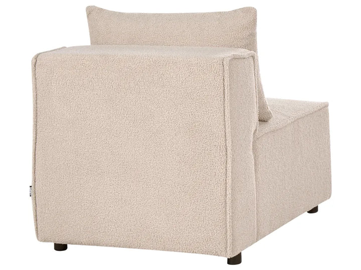 1-Seat Section Beige Boucle Adalynn