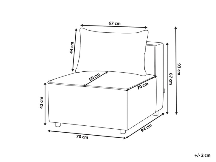 1-Seat Section Off-White Boucle Adalynn