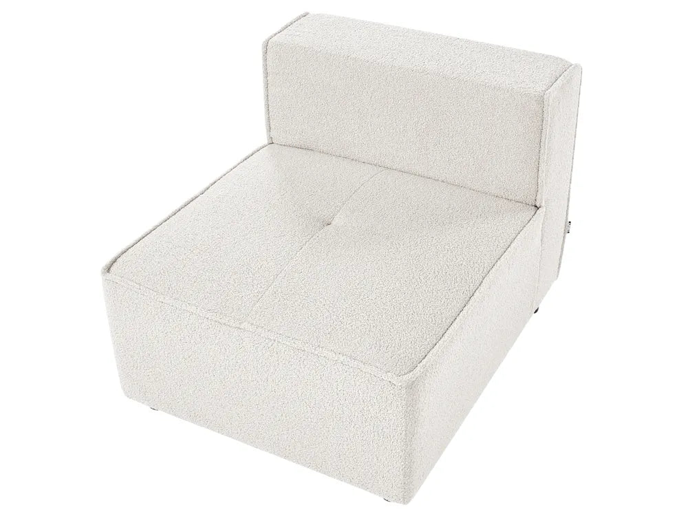 1-Seat Section Off-White Boucle Adalynn
