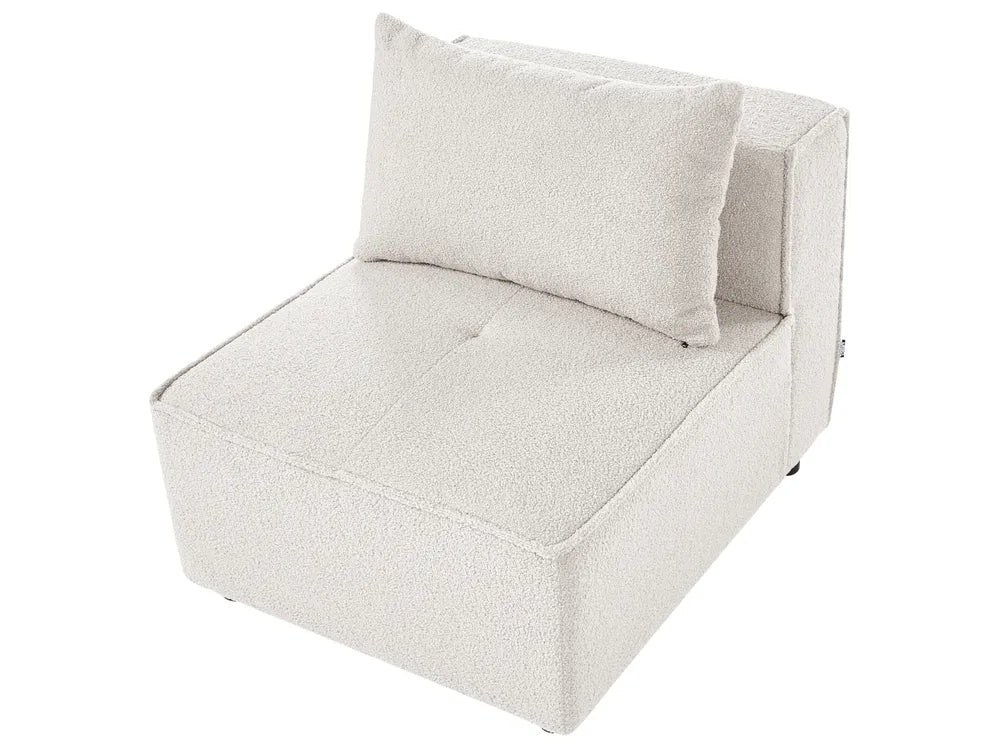 1-Seat Section Off-White Boucle Adalynn