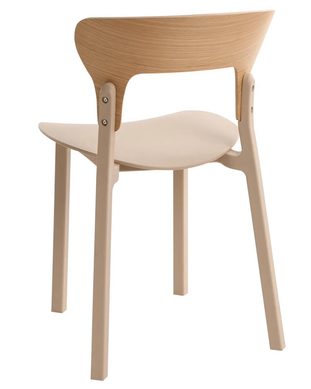 Set of 2 Dining Chairs Light Beige Andreco