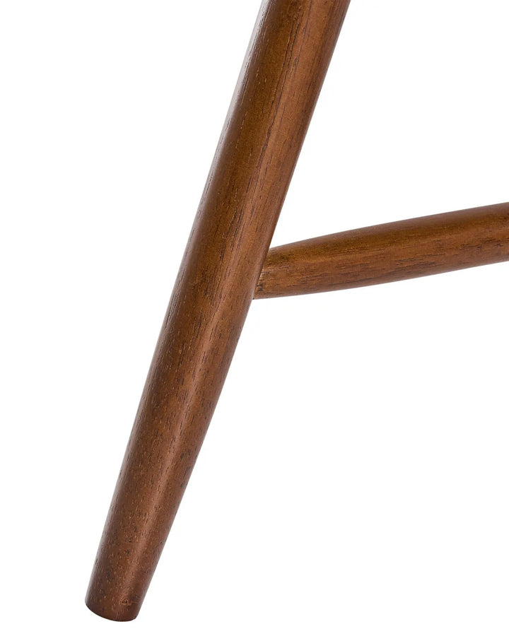 Set of 2 Dining Chairs Wood Brown Jalanda
