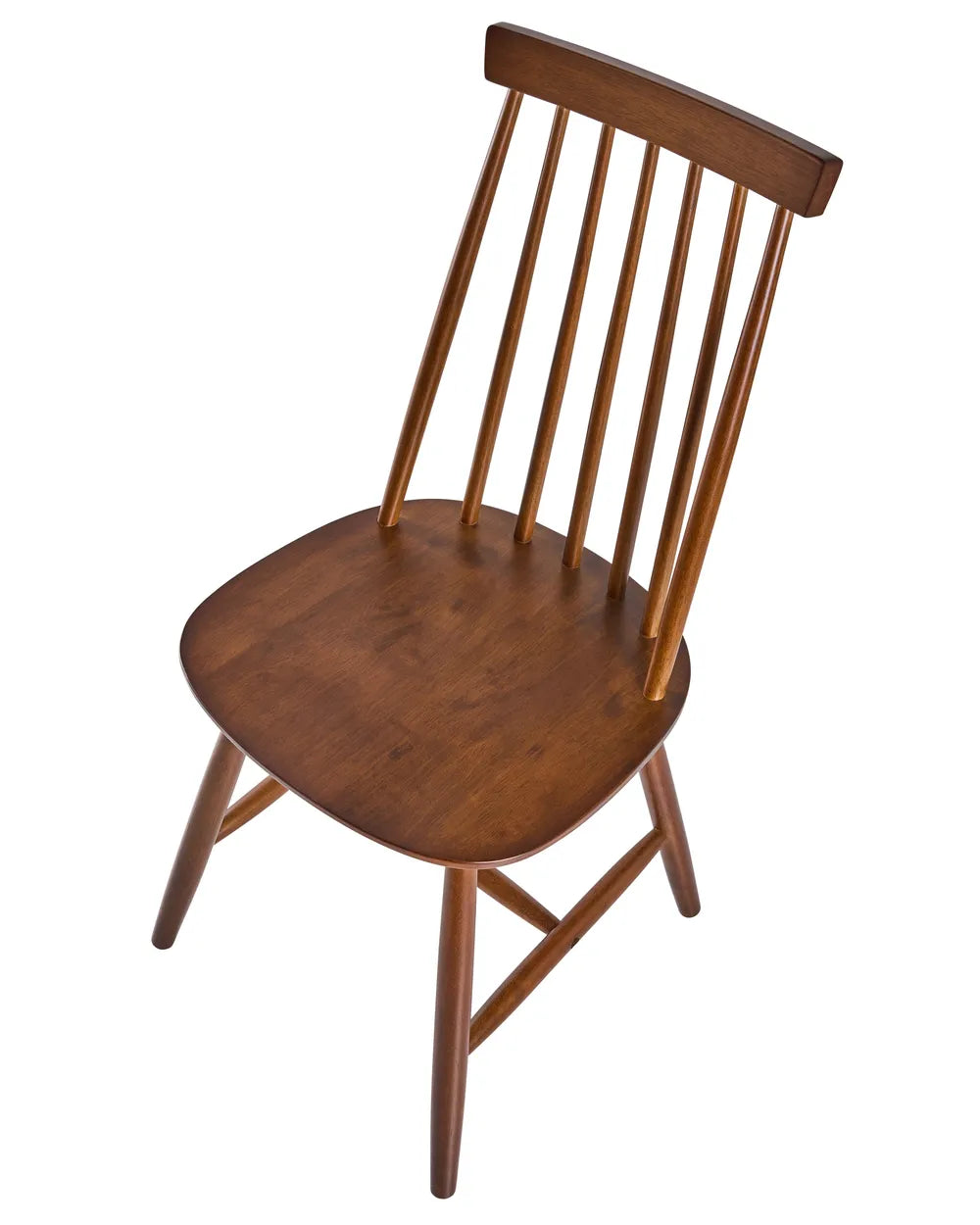 Set of 2 Dining Chairs Wood Brown Jalanda
