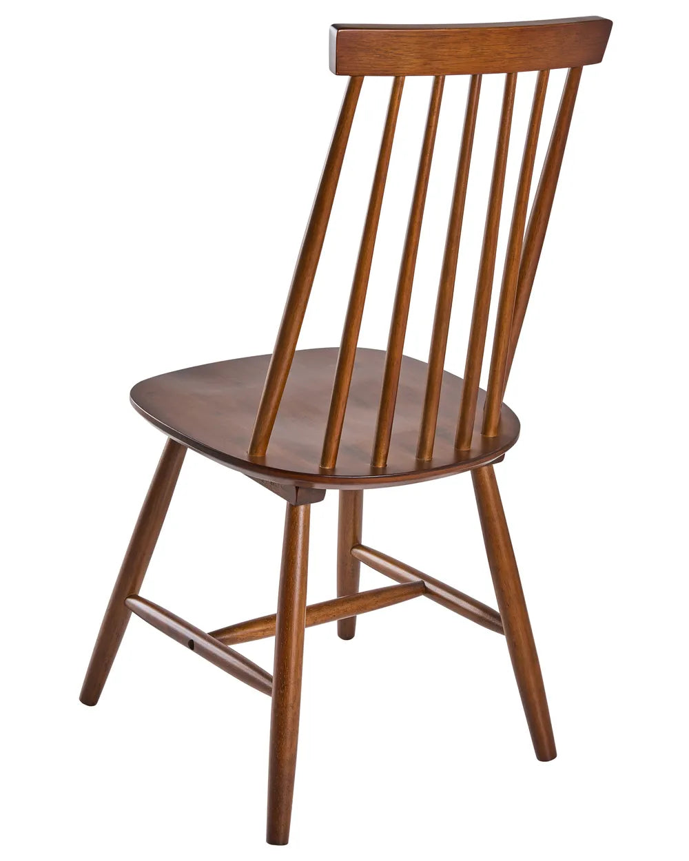 Set of 2 Dining Chairs Wood Brown Jalanda