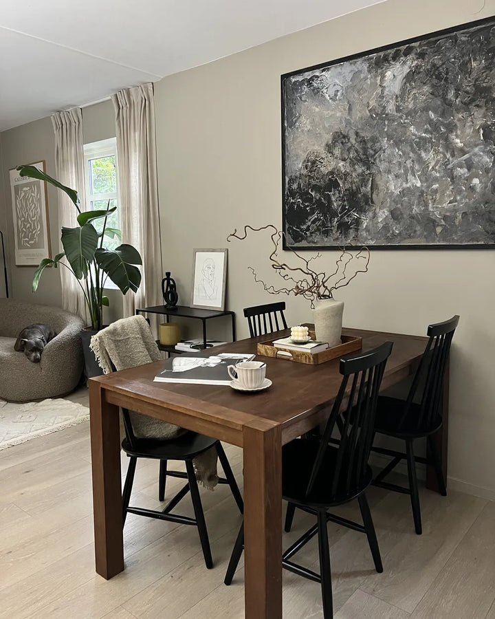Set of 2 Dining Chairs Wood Black Jalanda