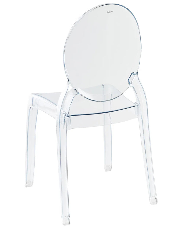Set of 2 Dining Chairs Transparent Robeson