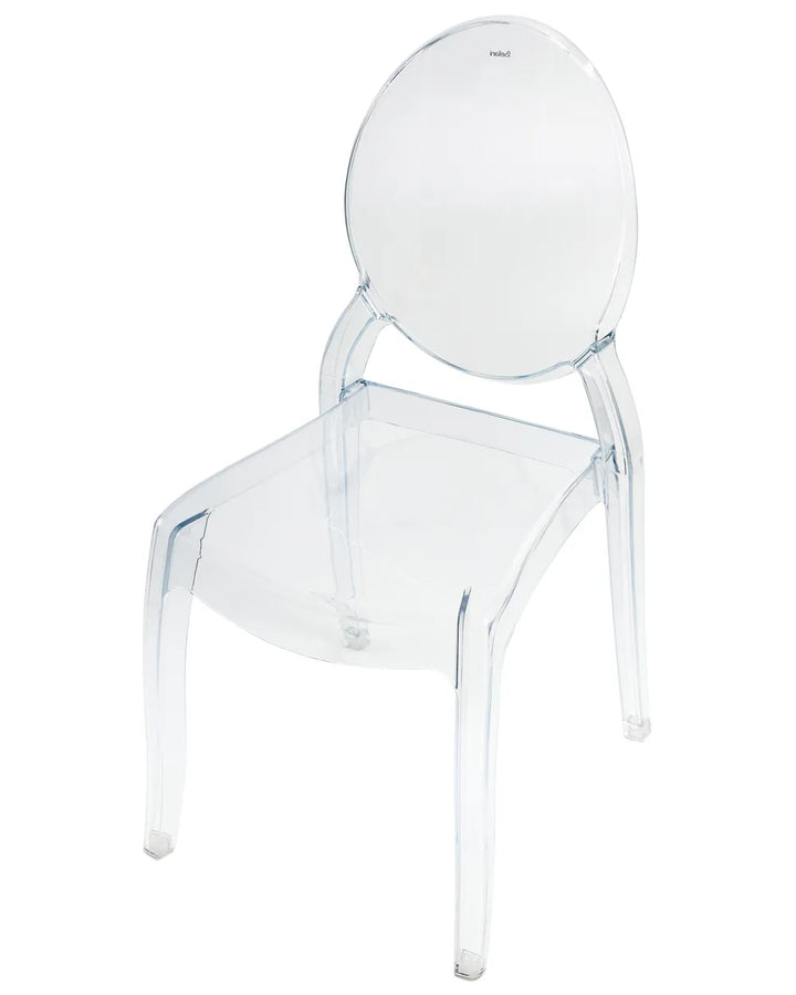 Set of 2 Dining Chairs Transparent Robeson