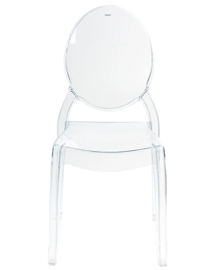 Set of 2 Dining Chairs Transparent Robeson
