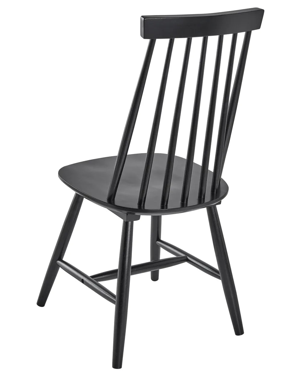 Set of 2 Dining Chairs Wood Black Jalanda