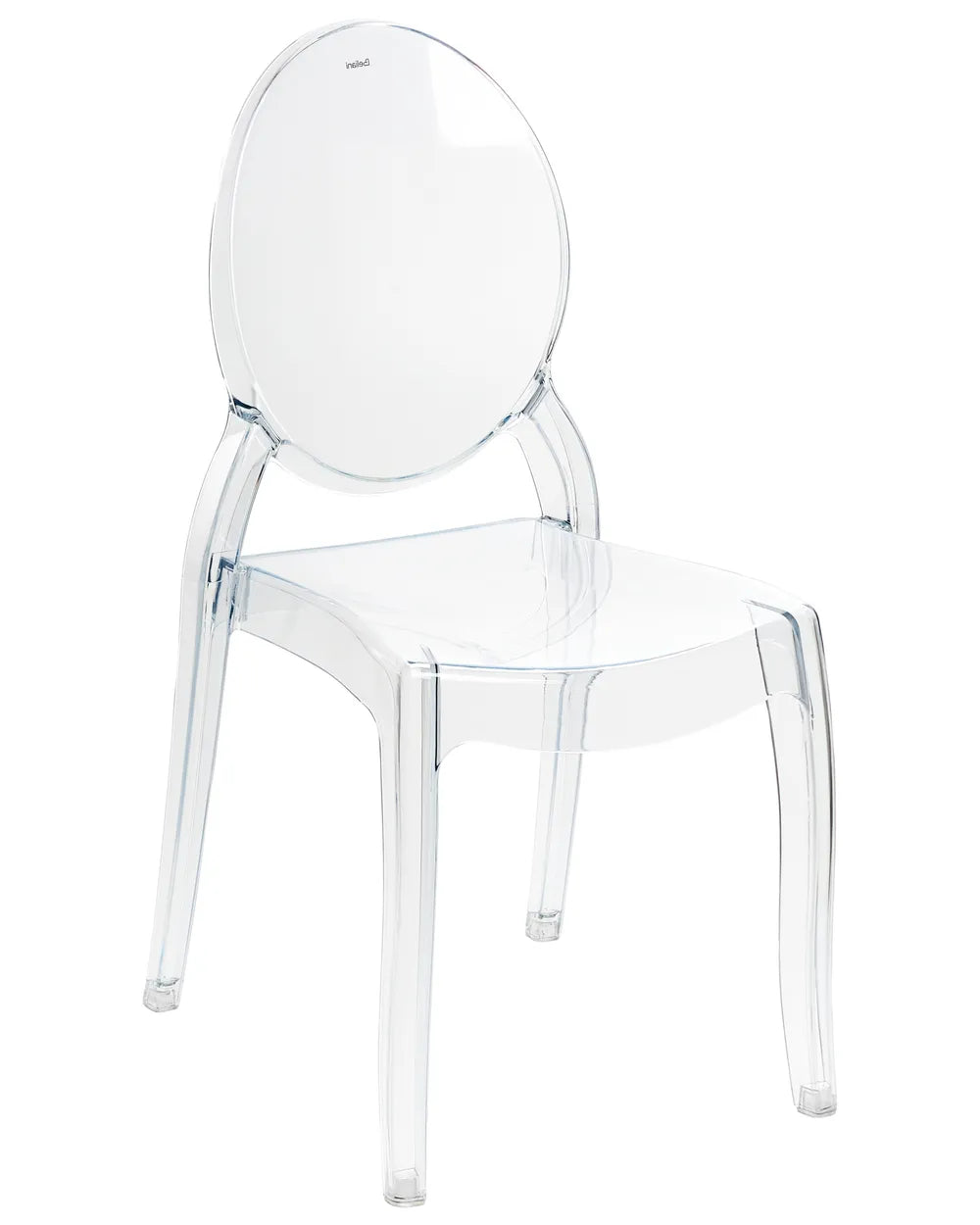 Set of 2 Dining Chairs Transparent Robeson