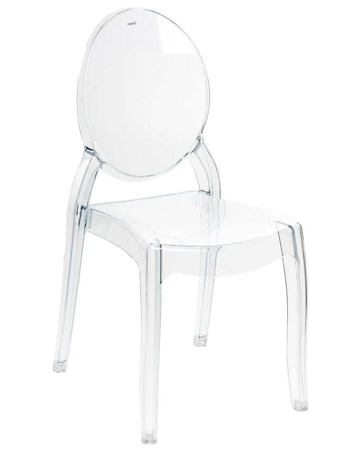 Set of 2 Dining Chairs Transparent Robeson
