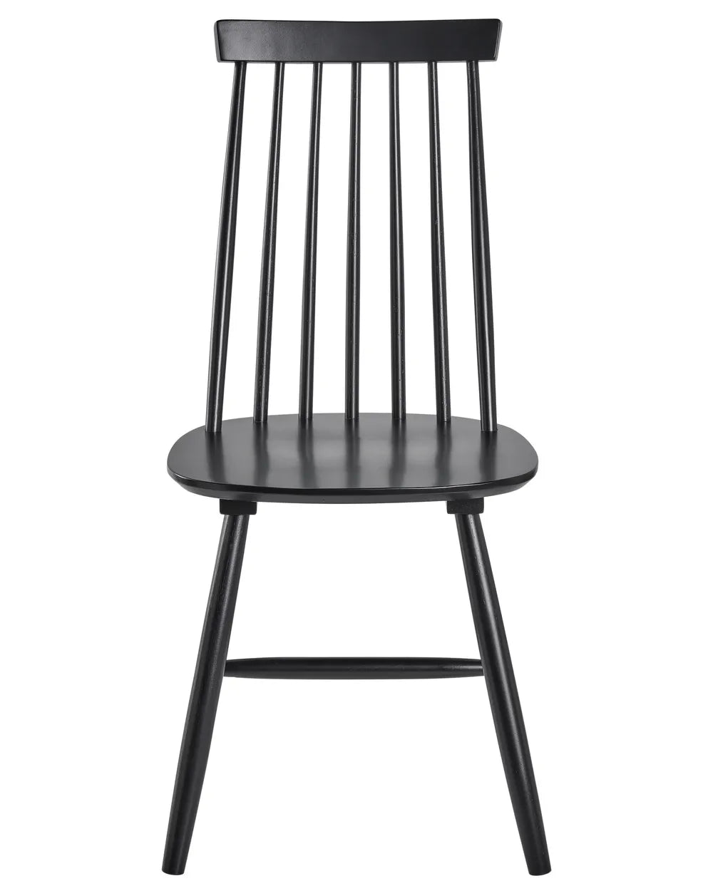 Set of 2 Dining Chairs Wood Black Jalanda