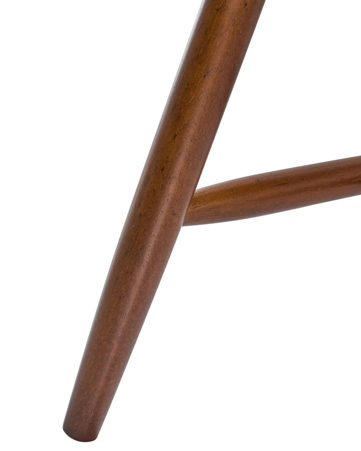 Set of 2 Dining Chairs Wood Brown Chelsea