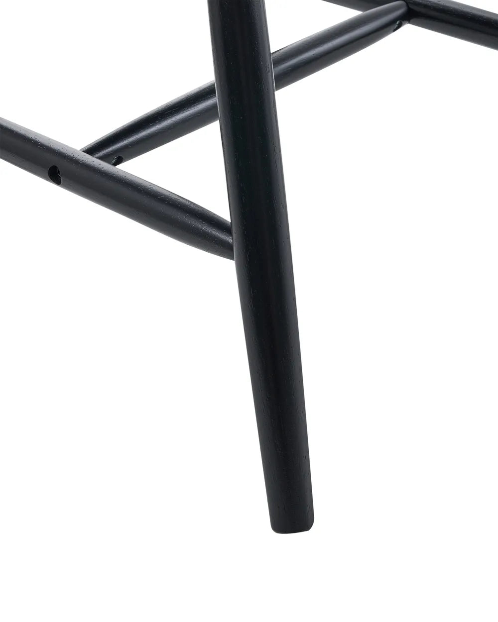 Set of 2 Dining Chairs Wood Black Chelsea