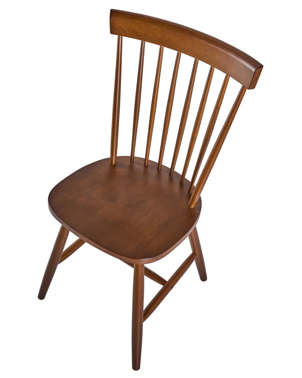 Set of 2 Dining Chairs Wood Brown Chelsea