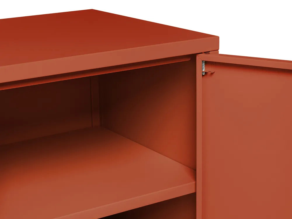 TV Stand Metal Golden Brown Reshelle
