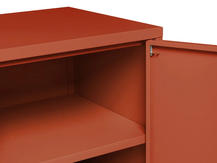 TV Stand Metal Golden Brown Reshelle