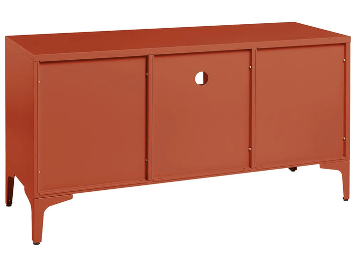 TV Stand Metal Golden Brown Reshelle
