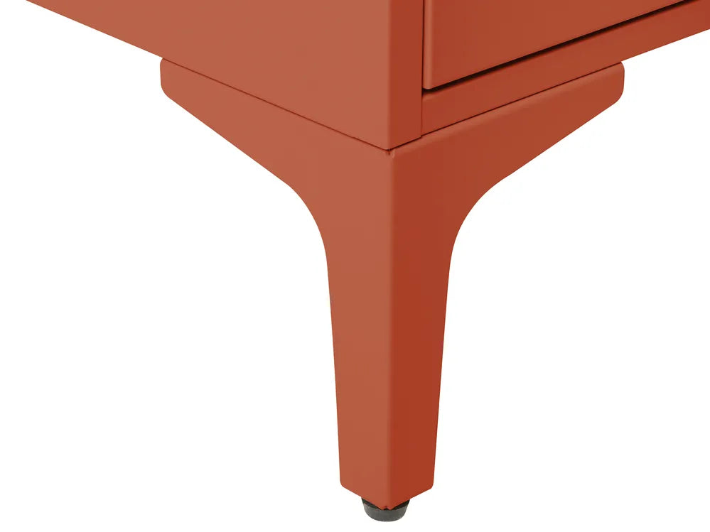 4 Drawer Chest Metal Golden Brown Reshelle
