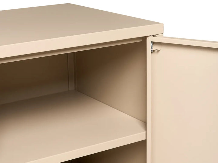TV Stand Metal Beige Reshelle